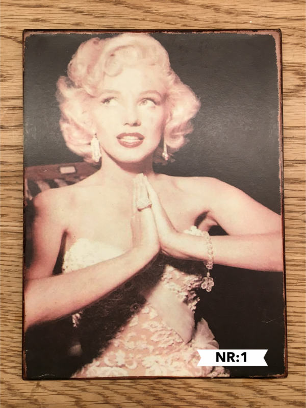 Marilyn Monroe Metal Plaque Small Lovestore 