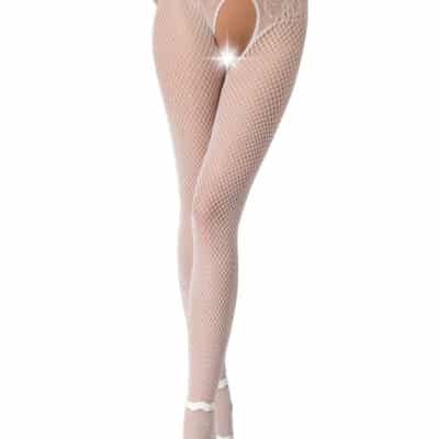 Passion Open Stocking 019 White
