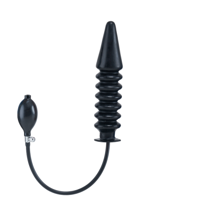 Inflatable Solid Ribbed Dildo L