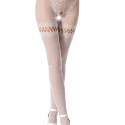 Passion Open Stocking 015 White