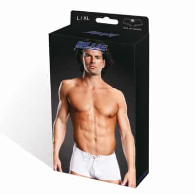 Blue Line Lace Up Trunk White
