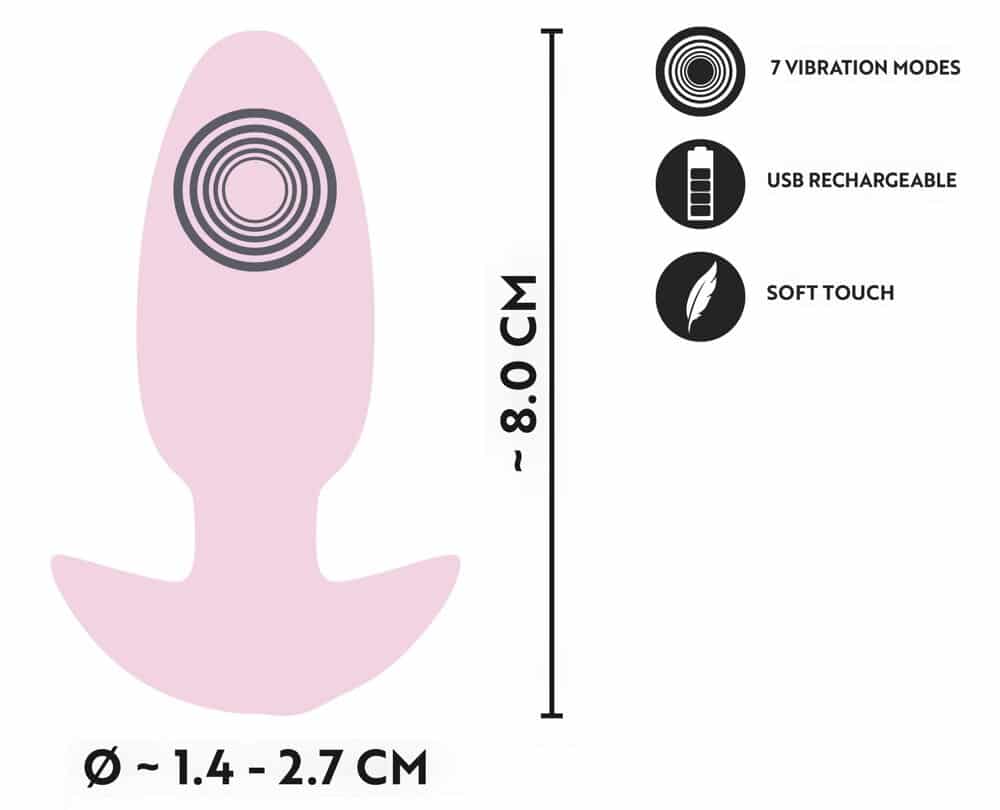 Cuties Vibrating Plug Pink - Bild 5